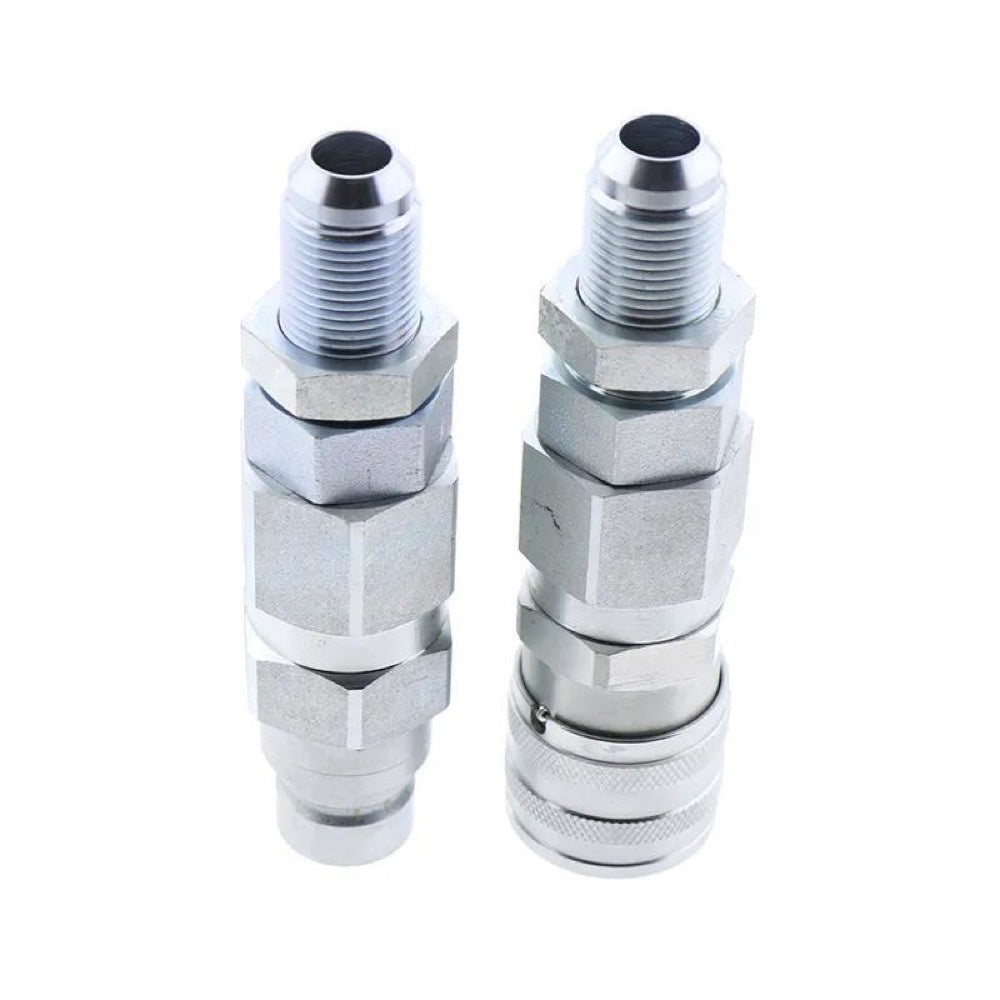 #10 JIC Thread 1/2" Flat Face Hydraulic Quick Connect Coupler compatible with GEHL 4635 4640 4835 4840 5240 5640 6640